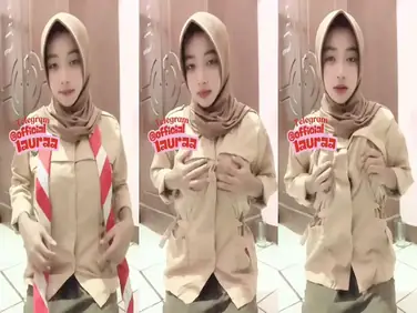 Ukhti Laura Hijab Pramuka Cantik Live Kasur